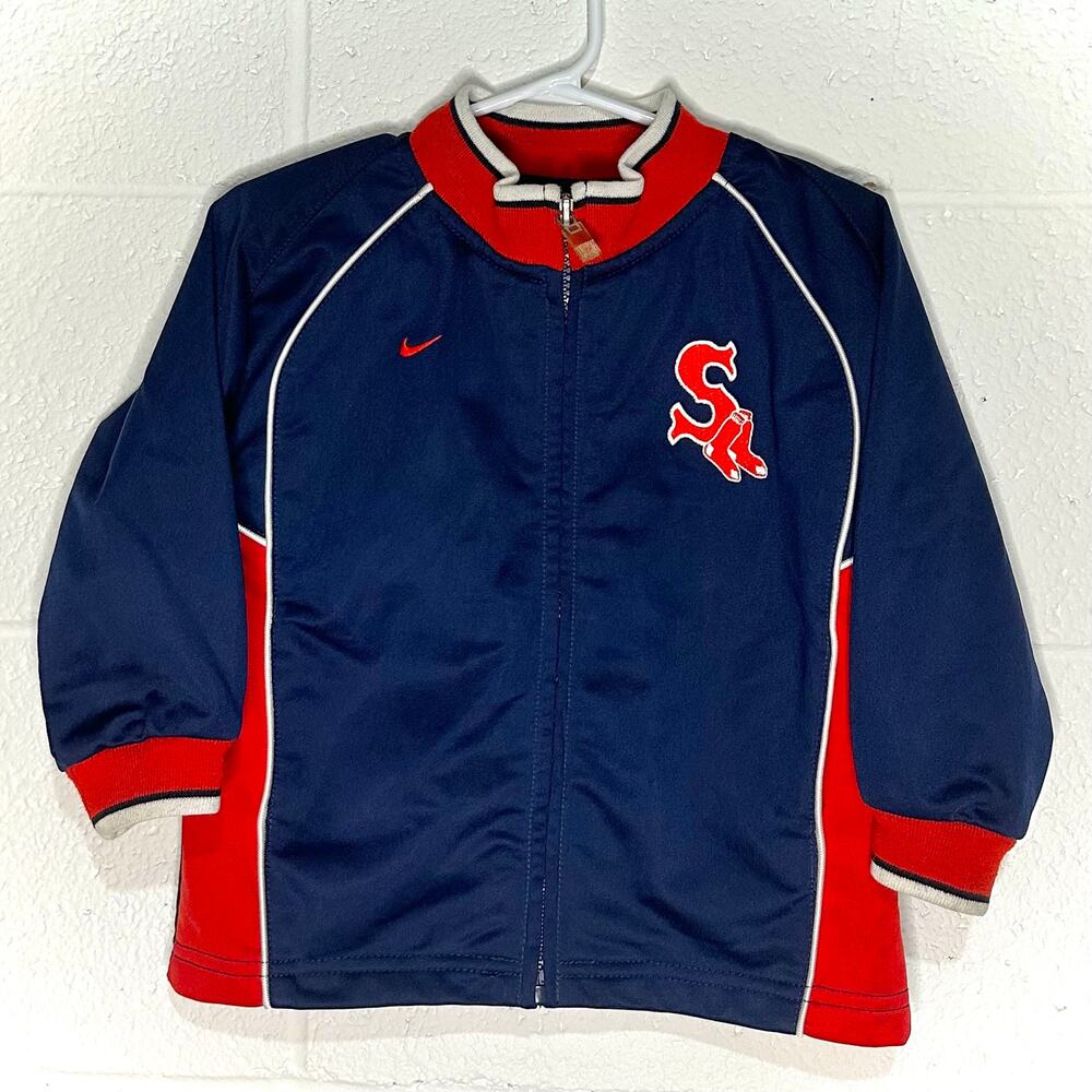 Nike Team Boston Red Sox Full Zip Jacket Toddler Sz 24 month
